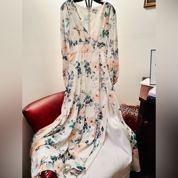 SALE Yumi Kim for Anthropologie Melissa Floral Maxi Dress in Sunday Rose, Size 2 - Picture 6 of 9